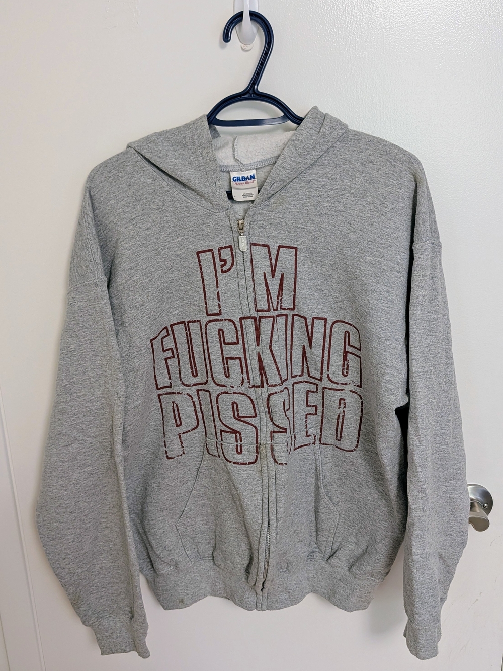 Grey Zip-Up Hoodie The Acacia Strain.- Men's Large